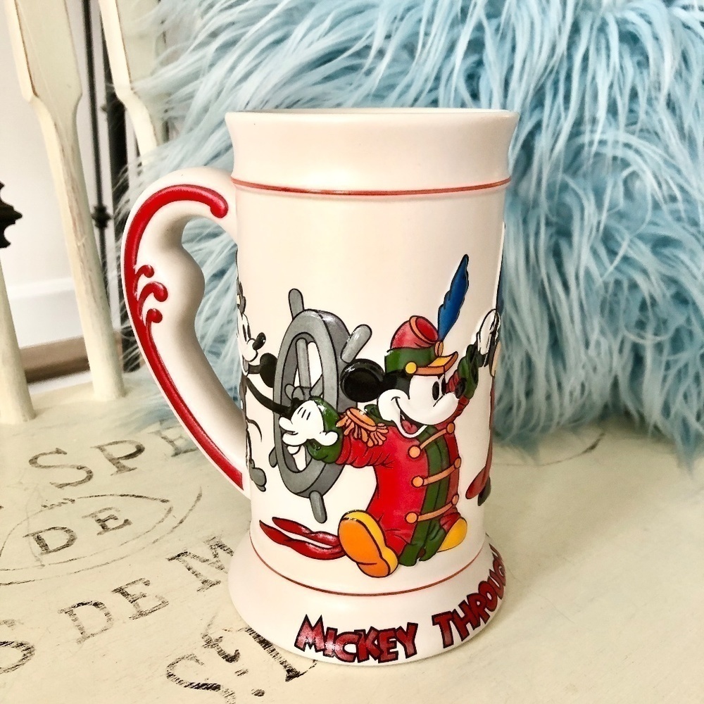 Disney, Mickey Mouse,‎ Mug, Stein, Mickey Through The Years, Tankard, Beer Mug